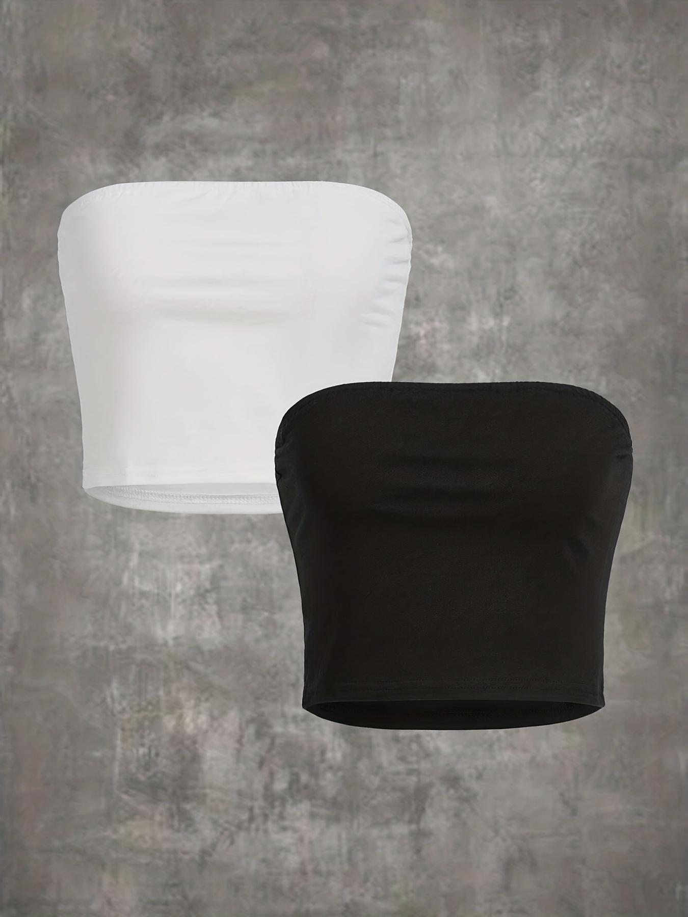 New Look 2-pack tube tops in black and white