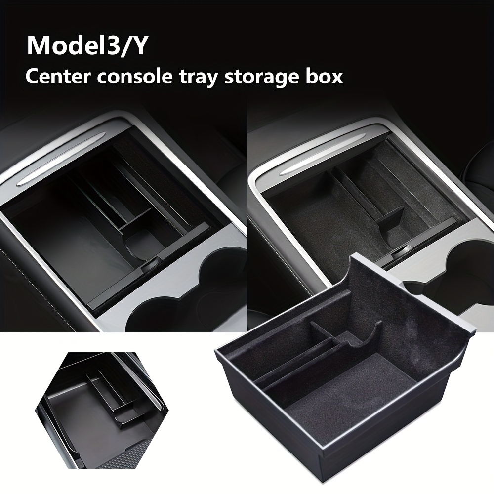 seat Storage Box Car Accessories Model Y Auto - Temu
