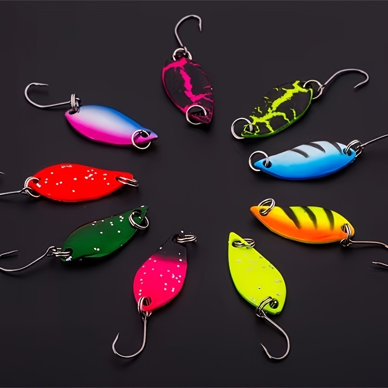 Bionic Colorful Metal Fishing Lures Artificial Vib Spoons - Temu