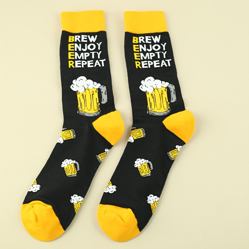 Men's Trendy Cartoon Penis Show Pattern Crew Socks Novelty - Temu