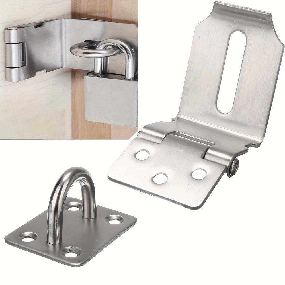 Stainless Steel Cabin Hook Eye Shed Gate Door Latch Silent - Temu