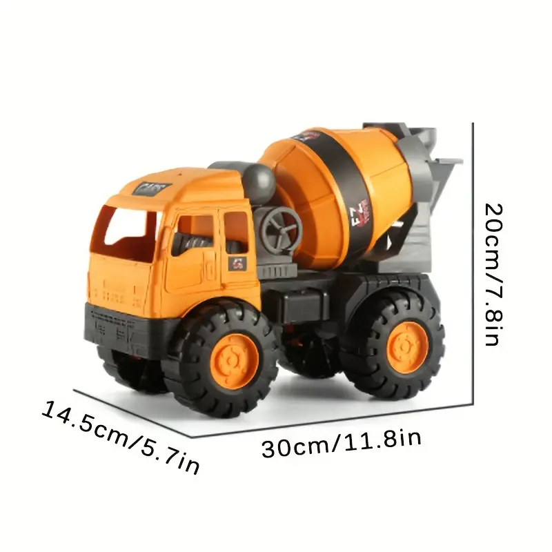 Grande Camion Mixer Escavatore Giocattolo Bulldozer Gru Escavatore - Temu  Italy