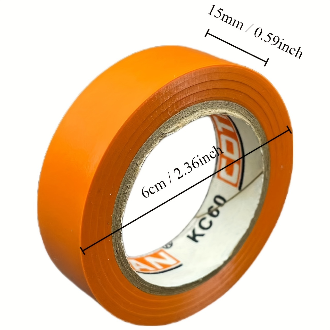 MMWILLCARE PVC Electrical Insulation Orange Tape 50 MM x 60 Meter