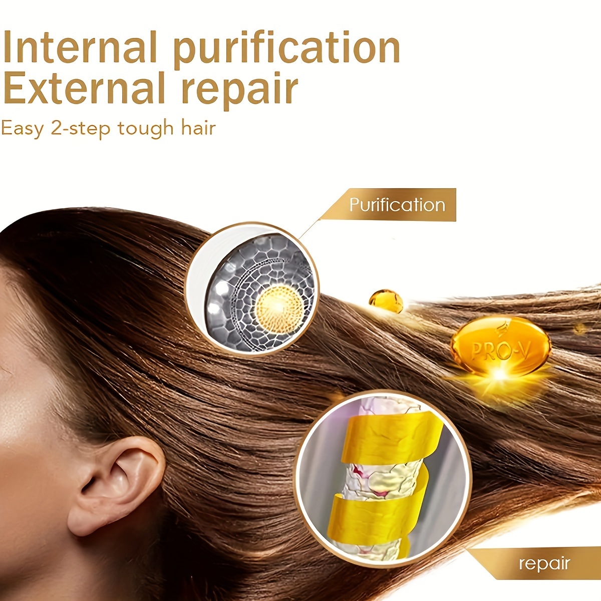 

Biotin&collagen Hair Serum Oil, Strengthens Hair, Repairs Split Ends, Healthy Hair Penetrates Root To Tip
