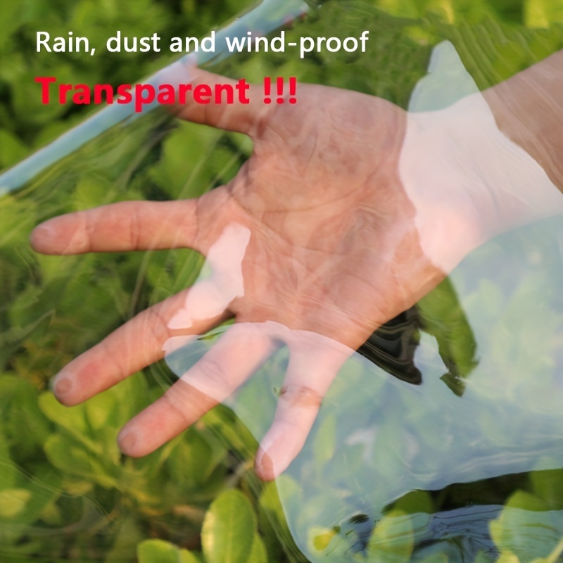 Telo Trasparente Impermeabile Pioggia Vento E Polvere Grande - Temu Italy