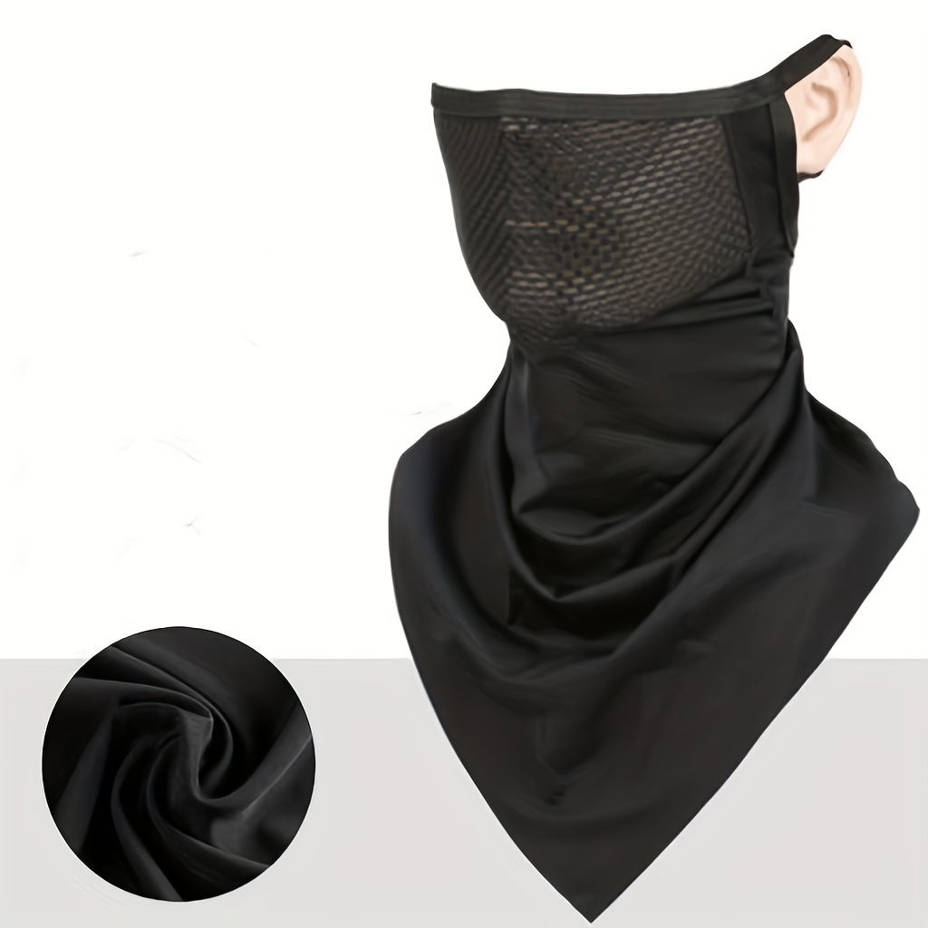 Breathable Sunscreen Ice Silk Face Mask Neck Gaiter Outdoor - Temu