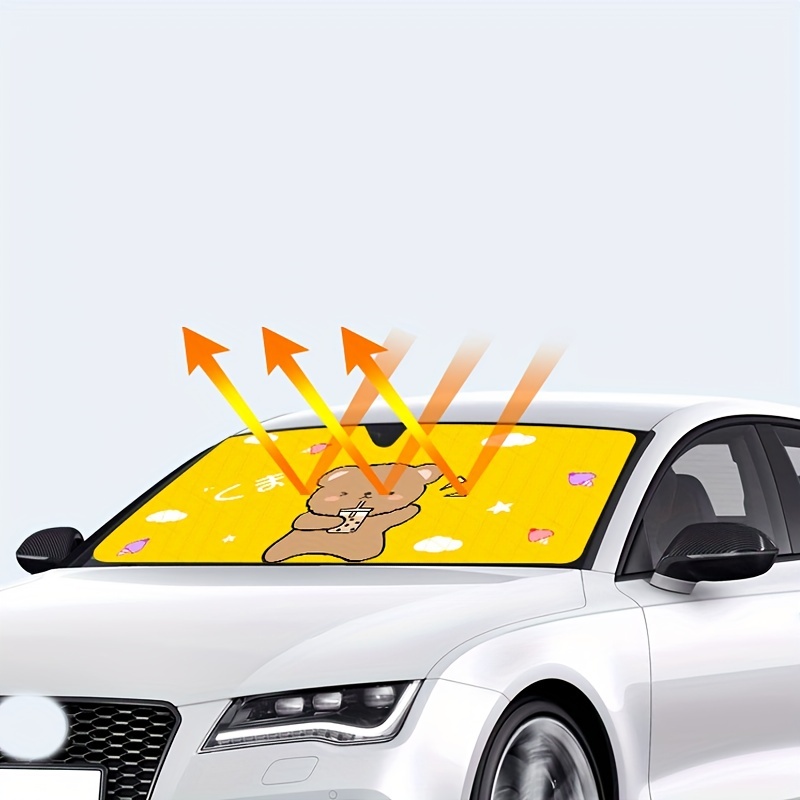 Auto sonnenschutz Vorne Blockiert Cartoon Niedlich Saugnapf - Temu Germany