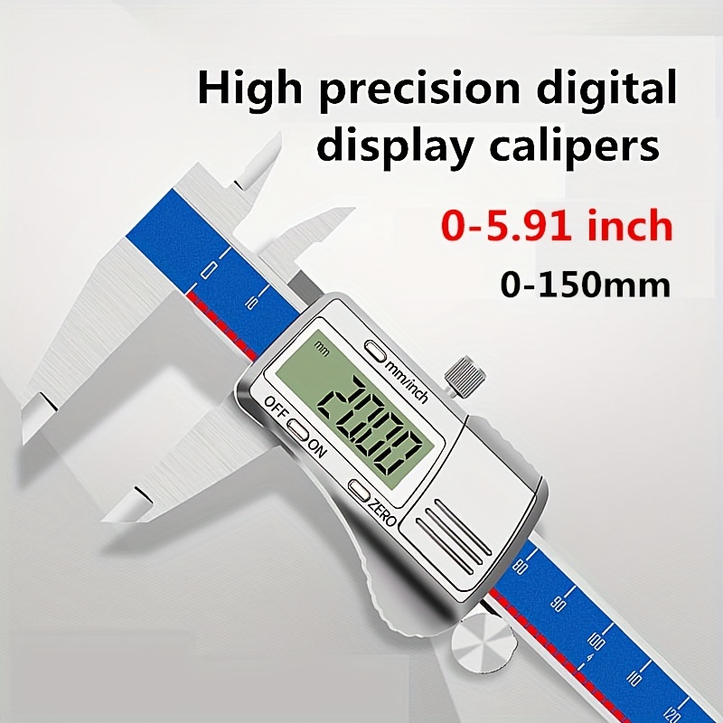 Calibro Digitale A Nonio 150 Display Digitale Custodia In - Temu Italy