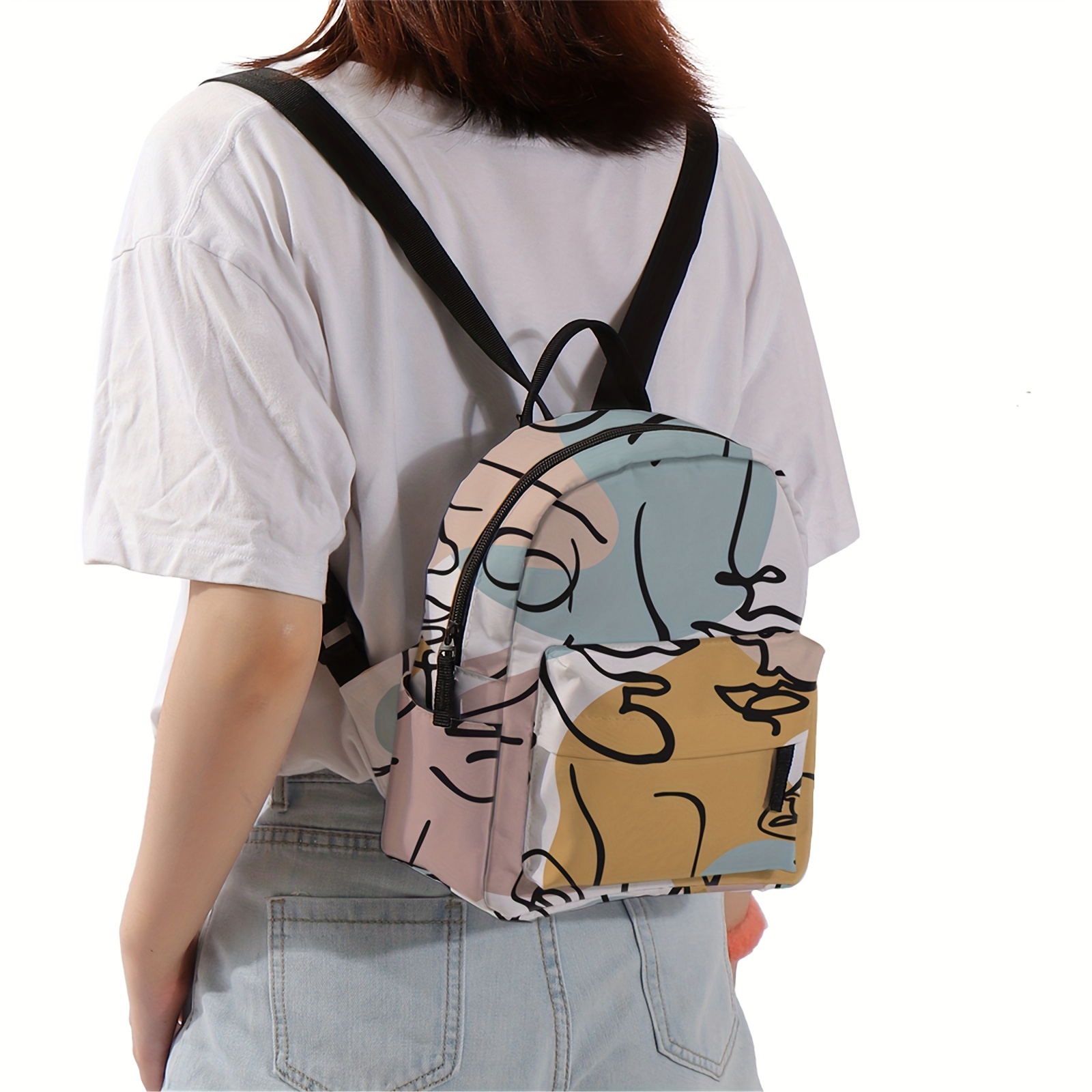 Abstract Pattern Backpack Lightweight Rucksack