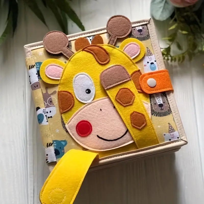 Little Fawn Busy Board: Montessori Toys For Toddlers - Educational  Preschool Sensory Book For Airplane And Car Travel.