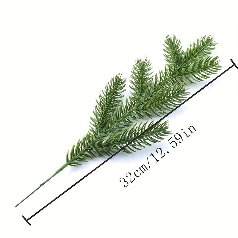 Greenery Xmas Pine Picks Pine Leaves Pine Twigs Suitable For - Temu