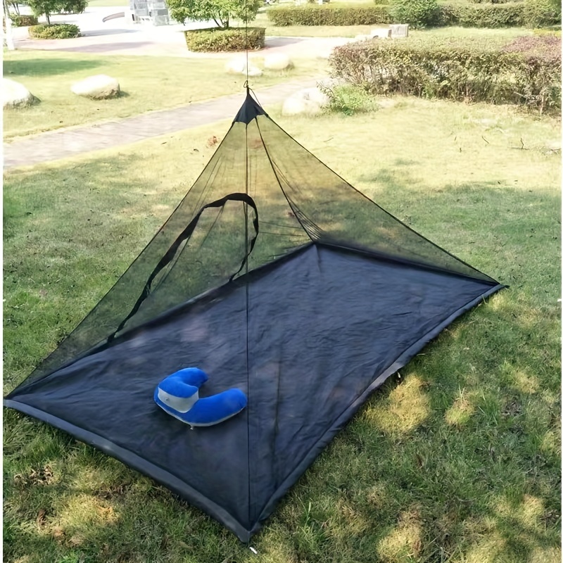 1 Stück Einzel-camping-dreieck-moskitonetz, Tragbares Anti-mücken-zelt,  Outdoor-campingzubehör, Mehr Kaufen, Mehr Sparen