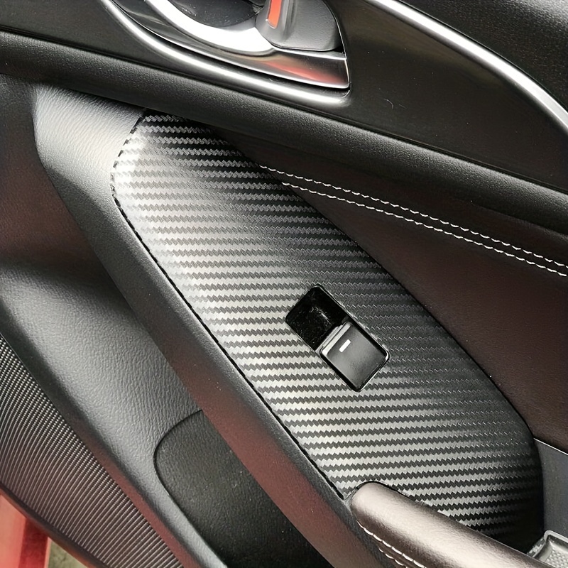 Carbon Fiber 3 2013 2018 Car Film Interior Stickers Center Console Gear  Dashboard Air Door Handle Lift Panel - Automotive - Temu