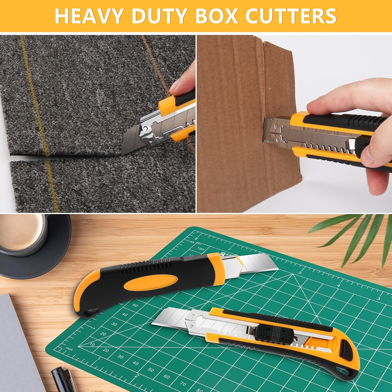 Box Cutter Utility Knife Retractable Snap Off Blades Hobby - Temu
