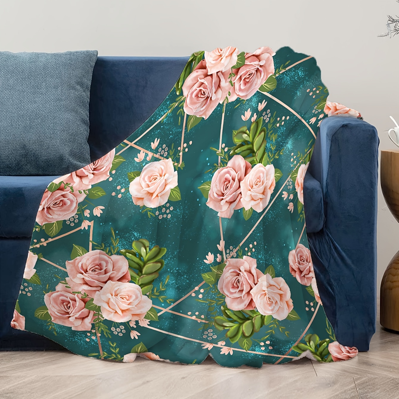 Floral Blanket - Temu