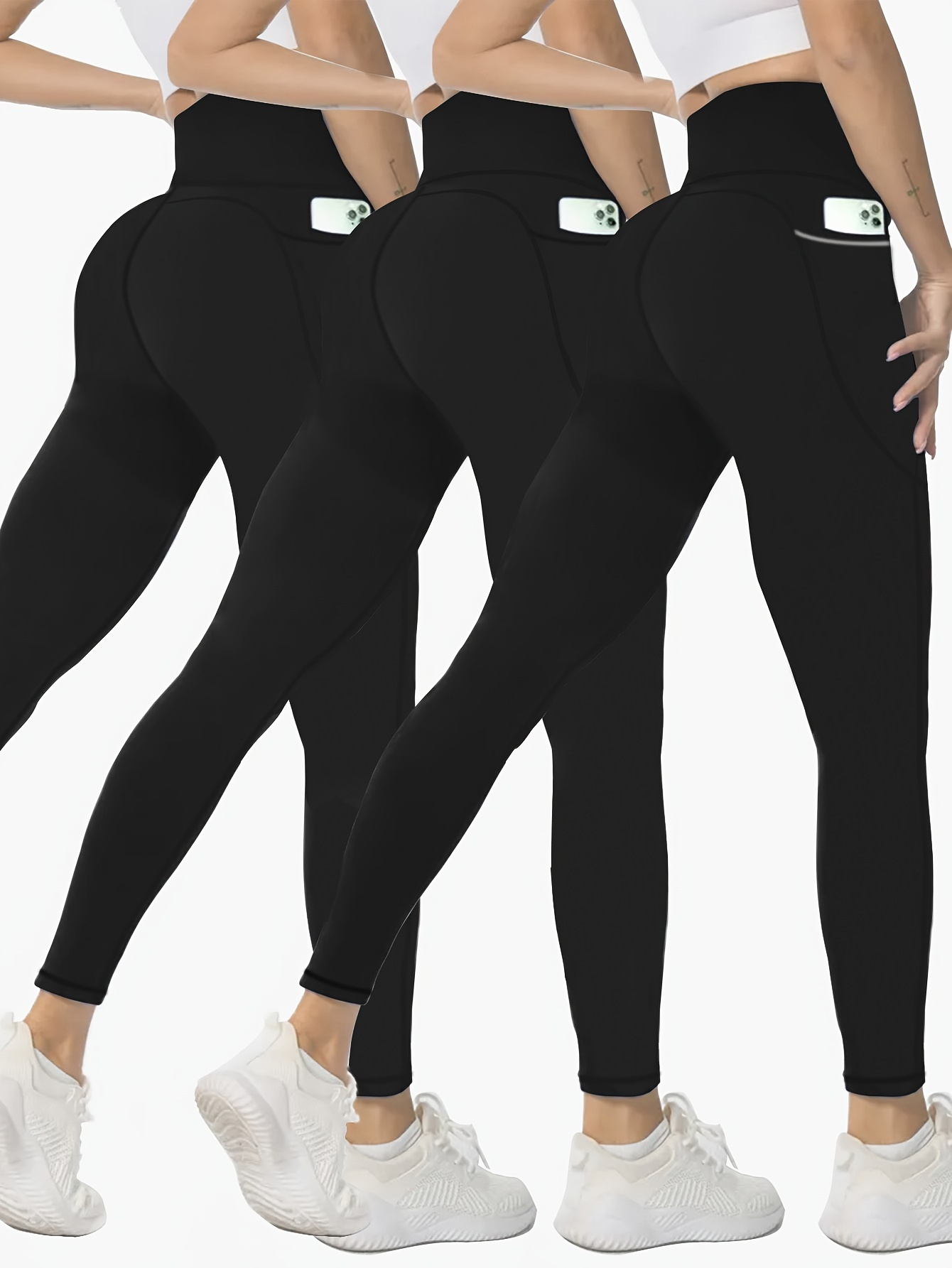 IUGA Women's Cross Waist Yoga Leggings with Pockets for Women
