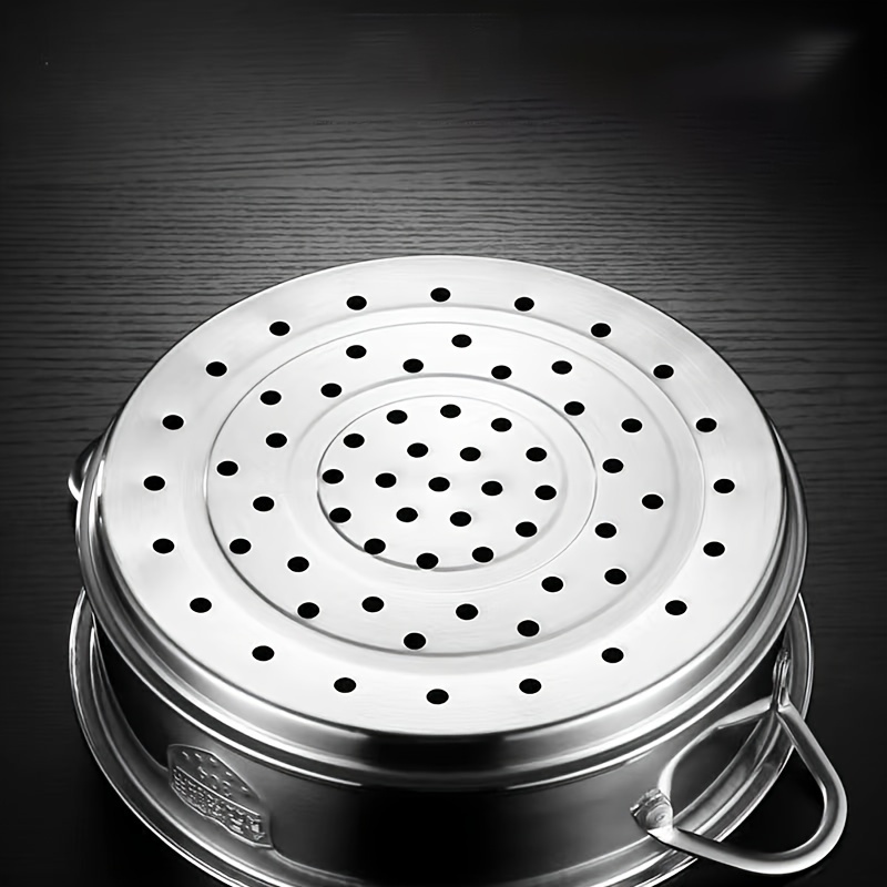 Stainless Steel Double Steamer Saucepan Steamer Rack With Round