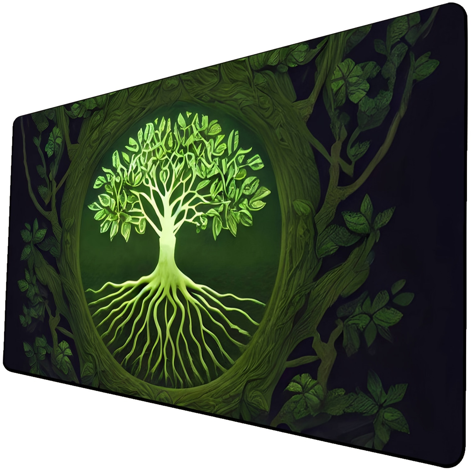 

1pc, 60cm*35cm/23.6inch*13.7inch Tapis De Bureau Imprimé Arbre De Vie, Grand Tapis De Souris, Sous-main Antidérapant, Tapis De Bureau Pour Ordinateur Portable, 2MM