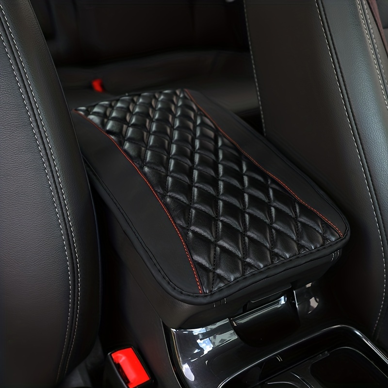 Sponge Pu Leather Armrest Pad Cover Center Console Mat Car - Temu