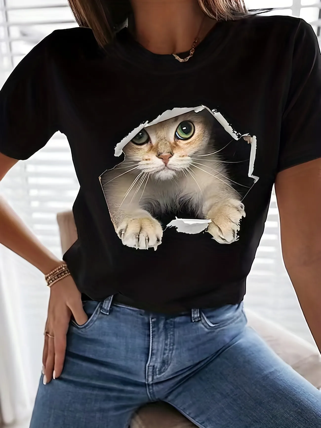 womens cat t shirt