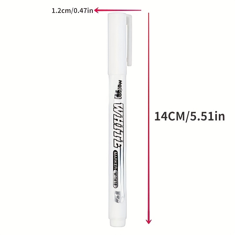 White Marker Pen Alcohol Paint Oily Waterproof Tire Painting Graffiti Pens  Permanent Gel Pen for Fabric