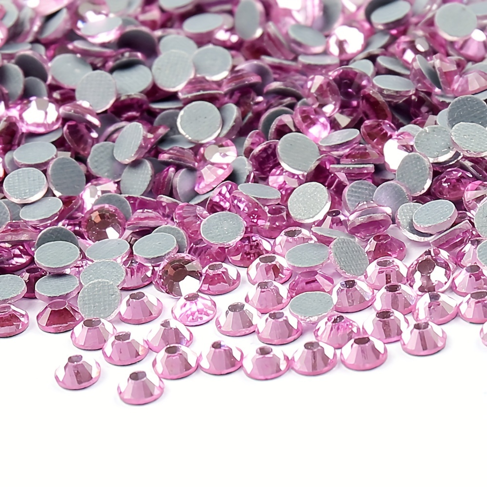 Queenme 1440pcs AB SS20 Hotfix Rhinestones 20Ss Flatback Crystals for Clothes Shoes Crafts Hot Fix 5mm Round Glass Gems Stones Flat Back Iron on
