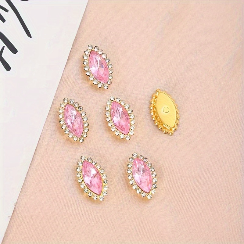 10pcs Flower Shape Rhinestone Buttons, Sew on Flower Embellishments,  Crystal Glass Beads Buttons, Exquisite DIY Sew On Rhinestone Buttons for  Jewelry
