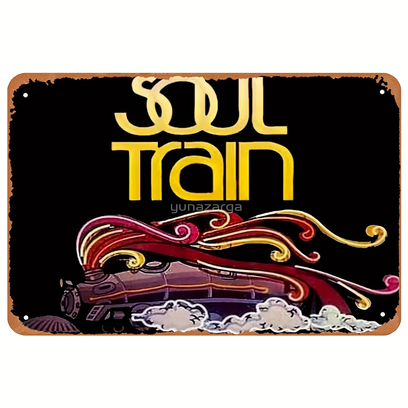 

1pc Soul Train Poster 12" X 8" Decoration Vintage Metal Tin Sign Home Decor Garage Man Cave Wall Art