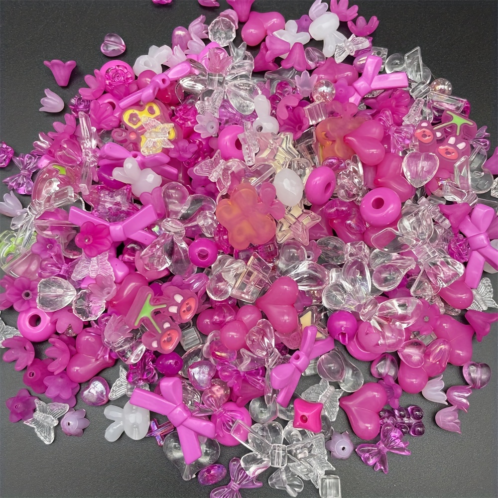 Mixed Ab Color Acrylic Crystal Beads Round Glass Beads Faux - Temu