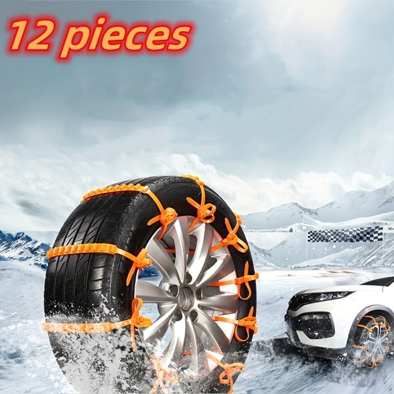10/20pcs Car Universal Anti Slip Snow Chains Nylon For Car Truck Snow Mud  Wheel Tyre Tire Cable Ties Car Snow Chains