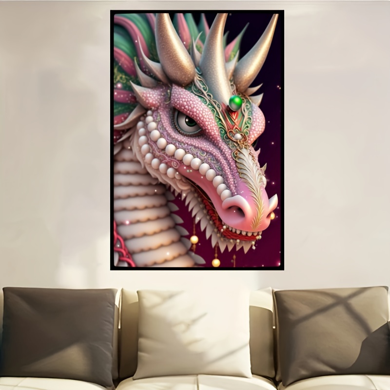 Diy Artificial Diamond Painting Set Adult Beginner Diamond Art  Animal/dragon, 5d Diamond Painting Gift Home Wall Decoration - Temu