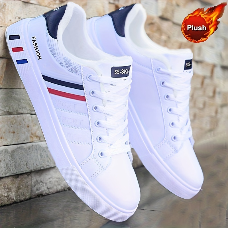 Men's Trendy Sneakers Without Warm Plush Lining Comfy Non - Temu