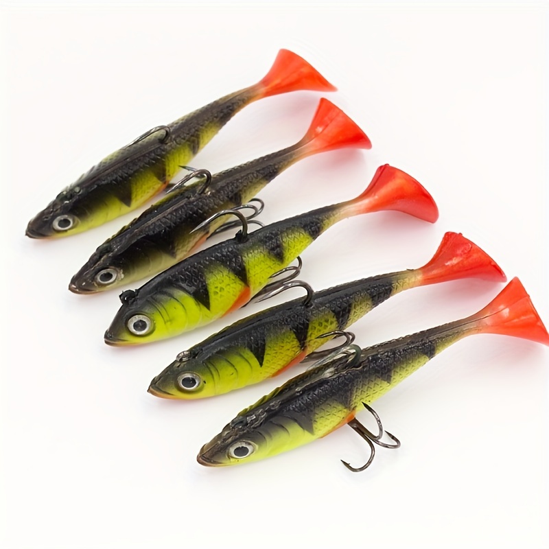 Simulated Soft Paddle Tail Fishing Lures Bass Trout Crappie - Temu