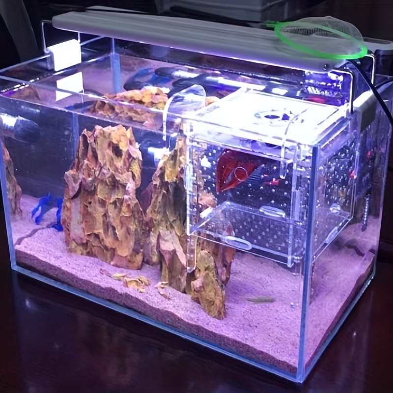 Acrylic Fish Tank Isolation Box, Multi-purpose Rectangle Aquarium