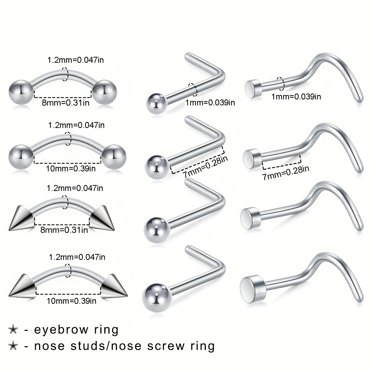 Industrial on sale nose piercing