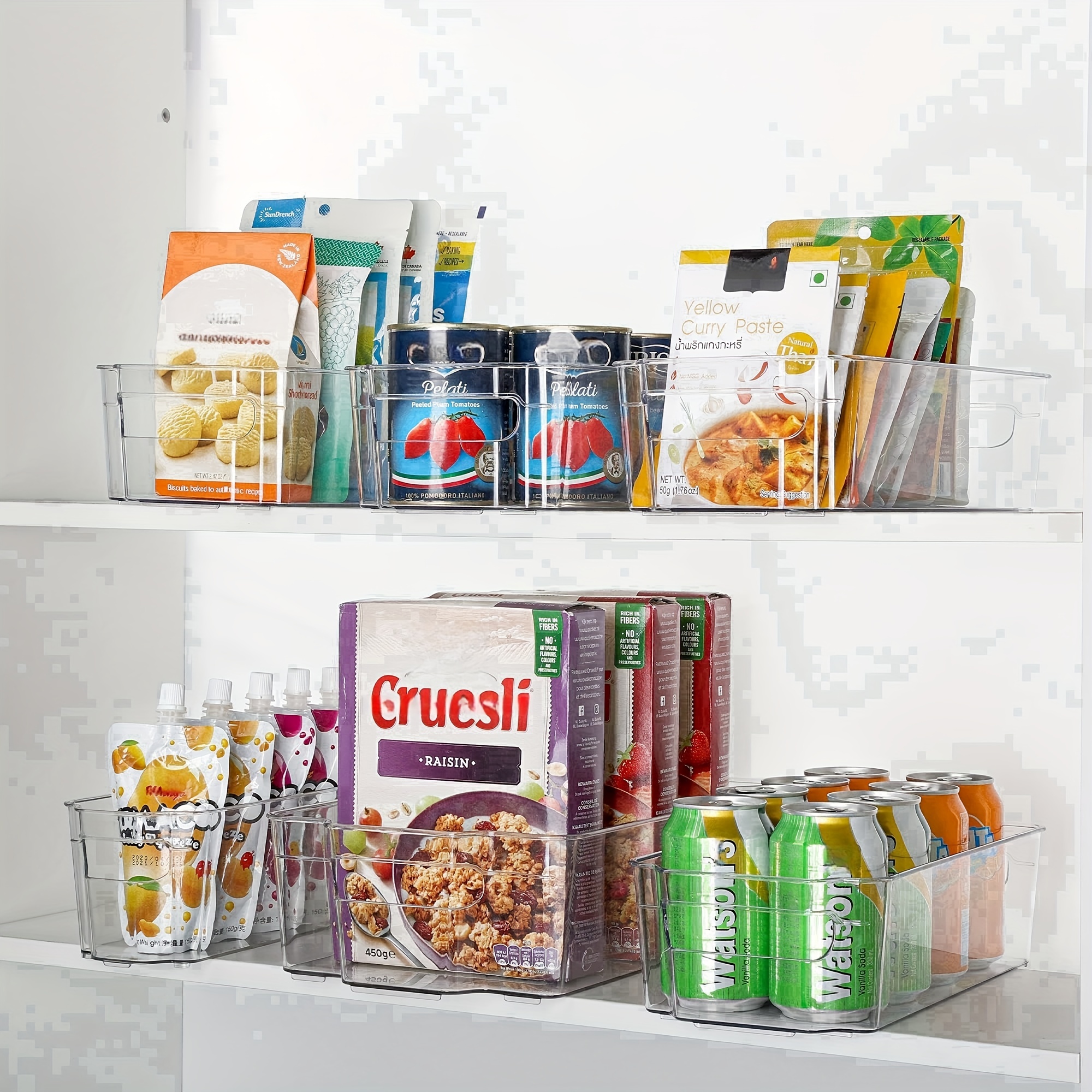iDesign Clear Plastic BPA-Free Pantry Stackable Storage Organizer