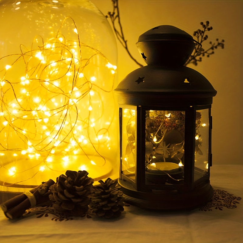 Guirlande 2m a piles ampoules verre décoration de fêtes