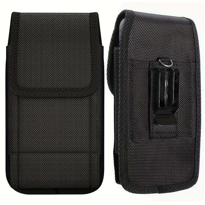 

1pc Simple Black Waist Bag, Cell Phone Bag, Waterproof Lightweight Fanny Bag, Men's Belt Bag, Card Money License Case