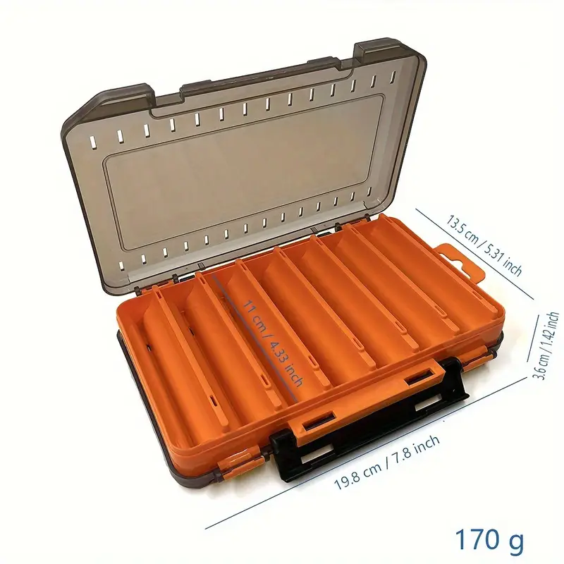 Double sided Fishing Tackle Box 14 Cells Bait Storage - Temu