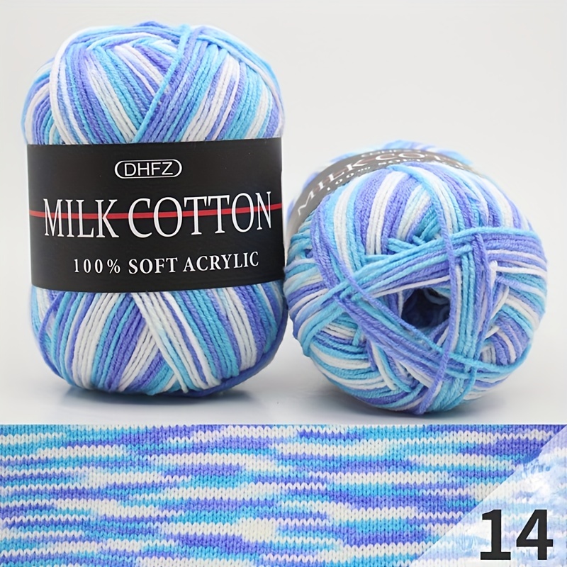 Wool For Crochet 50 G Crochet Yarn Multi-colored Acrylic Knitting