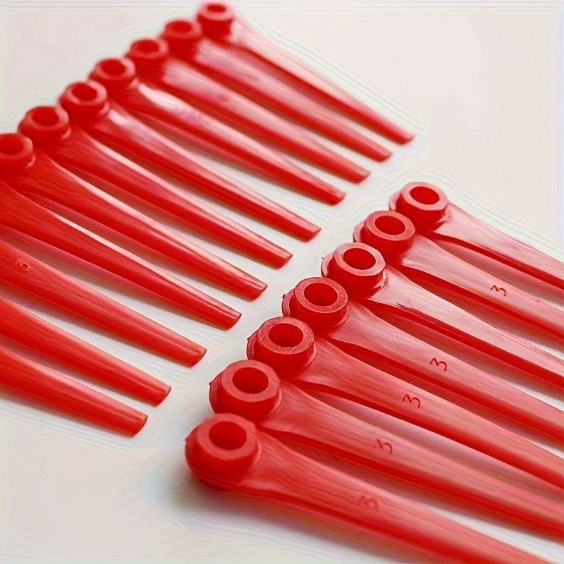 30pcs Plastic Machine Trimming Blades Replacement Plastic Blades  Accessories Trimmer Grass Mowing Nylon Blades Garden Lawn Mower Accessories  Tools