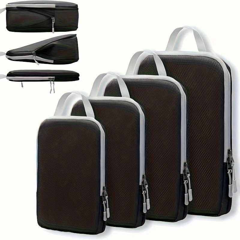 Compression Suitcases Packing Cubes Compressible Packing - Temu