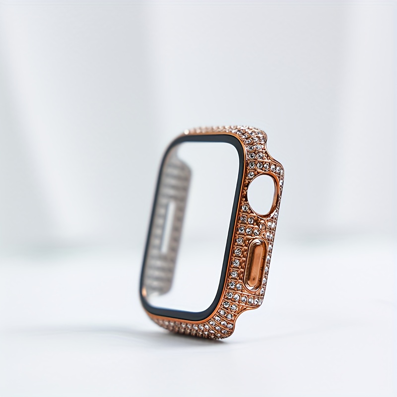 Surace 45mm Case Compatible with Apple Watch Series 9 Series 8 Series 7,  Bling Case with Over 400 Crystal Diamonds Protective Cover Bumper  Compatible