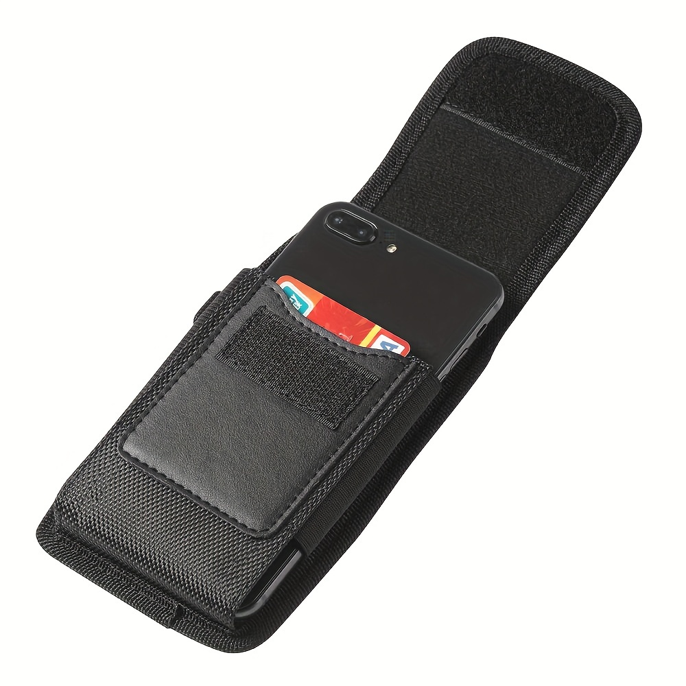 Horizontal Leather Cell Phone Pouch Wallet Case Holder Belt Clip Holster  Cover