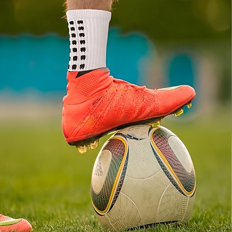 Red Anti Slip Grip Socks For Football