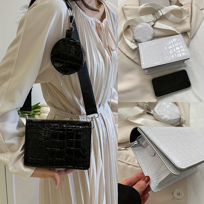 Women's Bag Stone Pattern Simple Shoulder Armpit Bag Wallets for