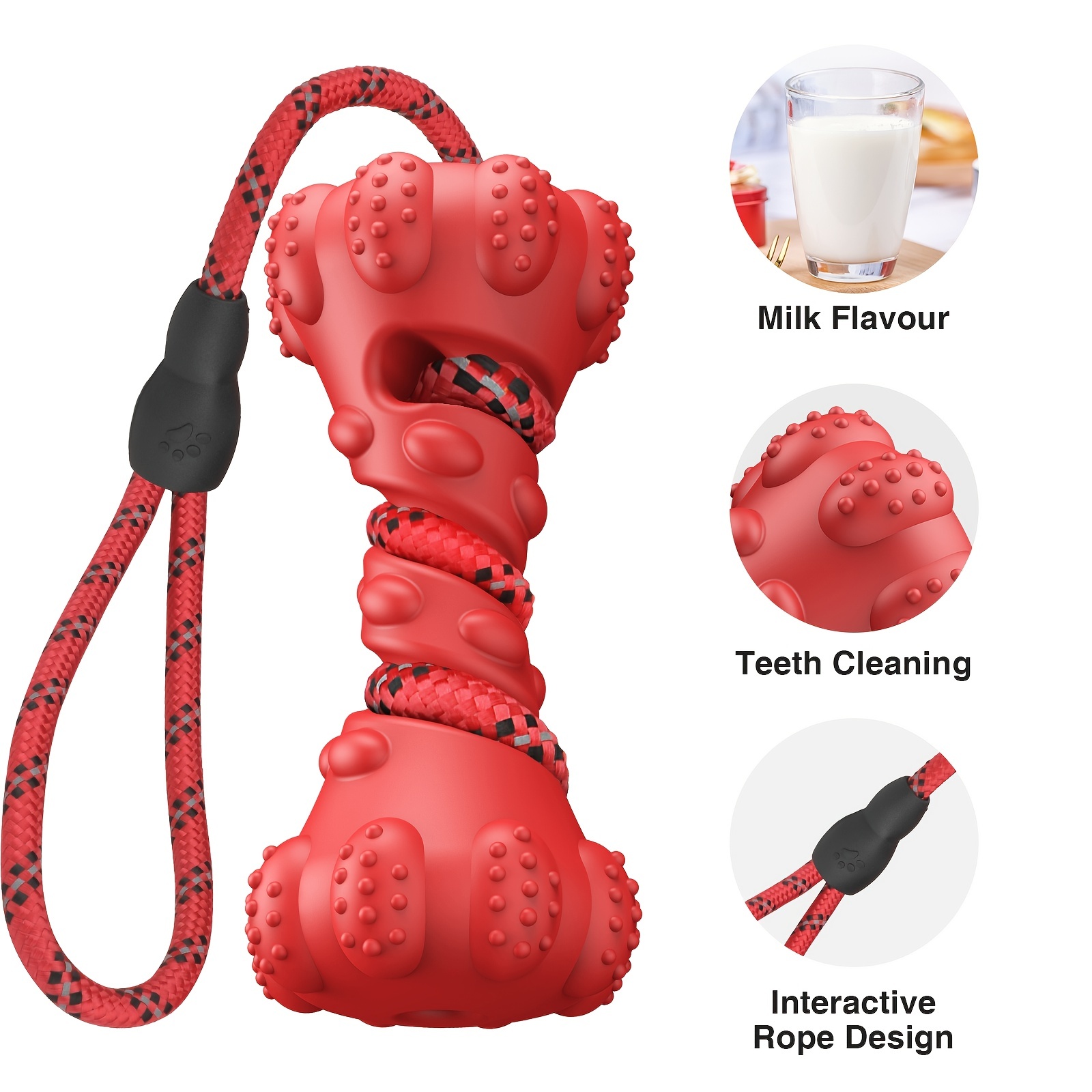 Interactive Dog Toys For Aggressive Chewers, Puppies, And Active Dogs -  Keep Your Dog's Teeth Clean And Healthy! - Temu