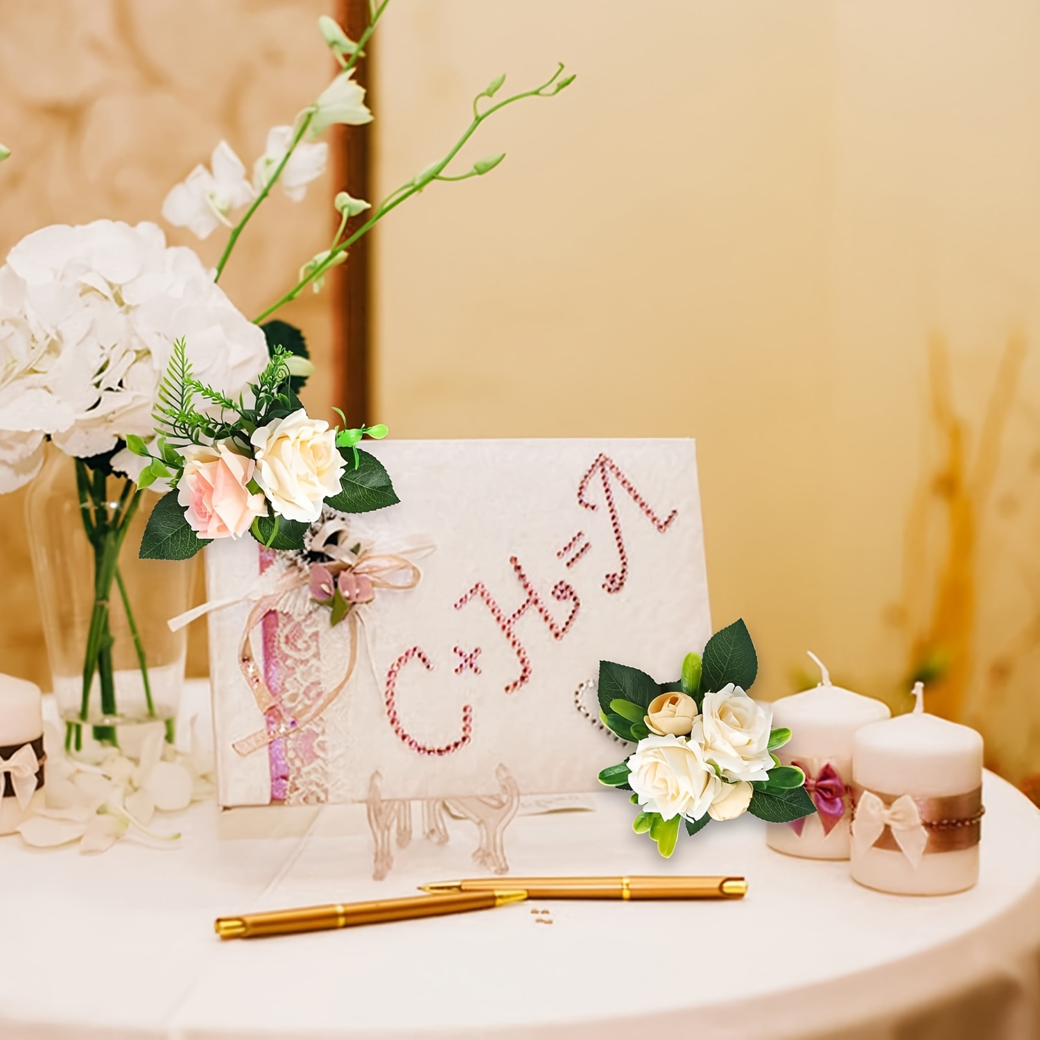 2 Pezzi Decorazioni Torte Nuziali, Toppers Torte Nuziali Fiori Rosa  Artificiali, Bouquet Artificiale Pianta Finta Realistica Torte --te, Decorazioni  Torte Fidanzamenti, Anniversari E Feste - Casa E Cucina - Temu Italy