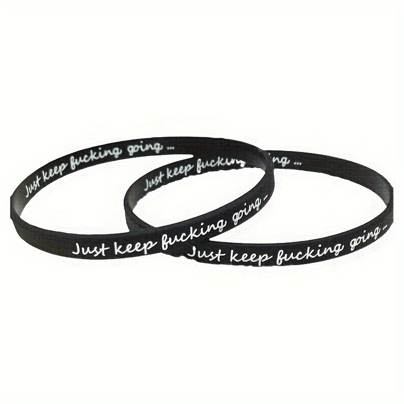 Inspirational Quotes Silicone Wristband - Temu