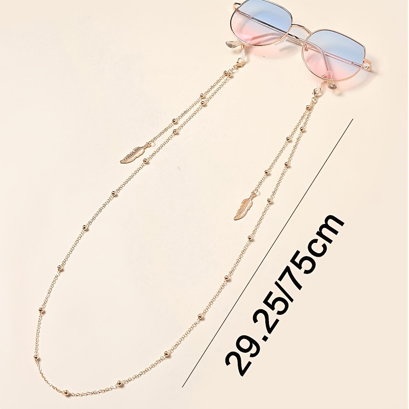 Leaf Pendant Glasses And Face Mask Accessory Metal Chain Glasses Chain